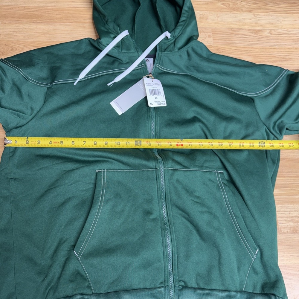 NEW adidas Stadium Mens Size XL Full Zip Hoodie JACKET HG7526 PRIMEGREEN STM FZ‎ - Picture 3 of 6